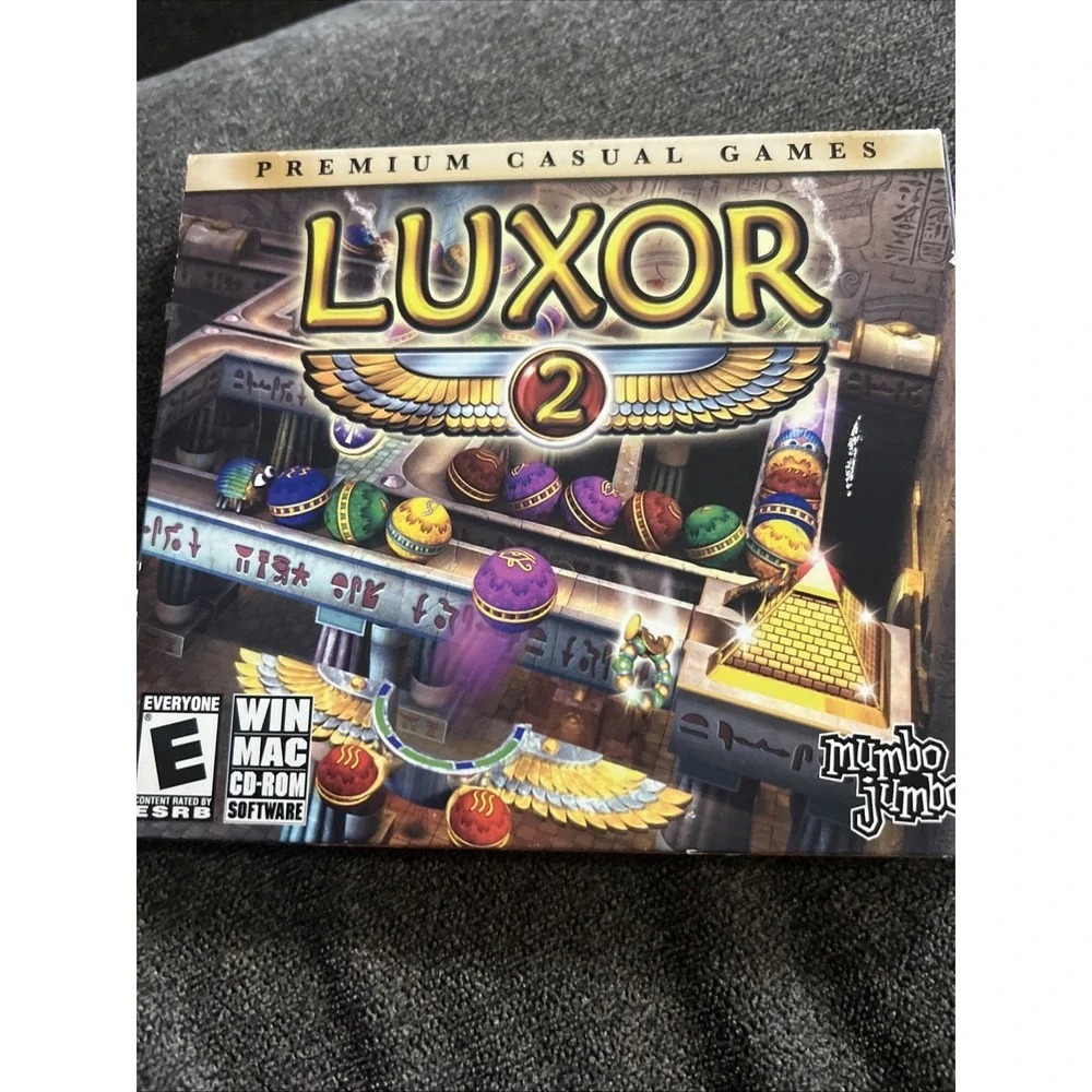 MumboJumbo Luxor 2 PC Mac CD-ROM Software OS X XP Multicolor Casual Puzzle Game